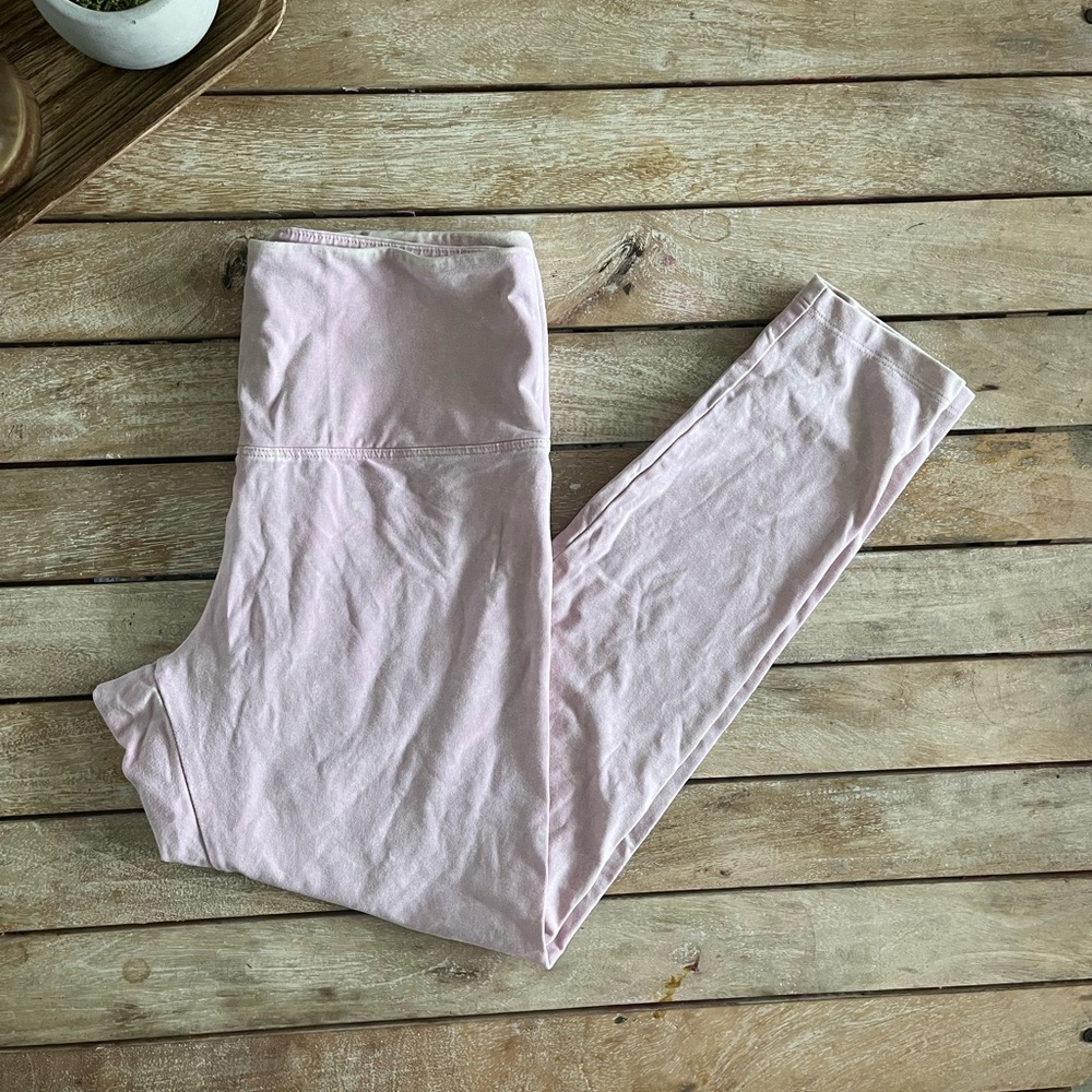 PINK VICTORIAS SECRET leggings tie dye pink scrunch butt rusched medium